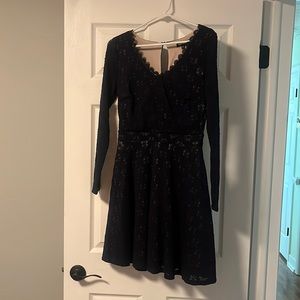 Sequin Hearts Long Sleeve Dress